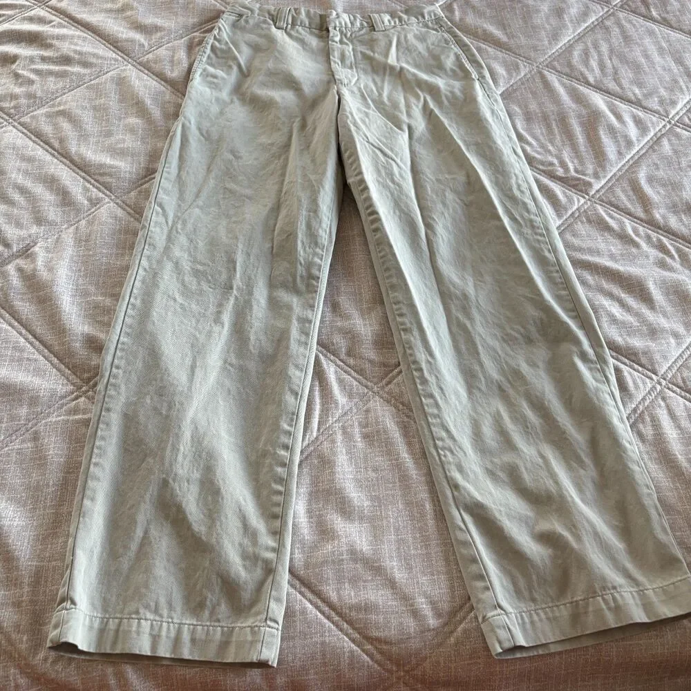 Gap Men's Khaki Tan Cotton Straight Leg Casual Pants Trousers Size 30x32